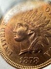 1878 Indian Head Cent 1C red *free shipping*