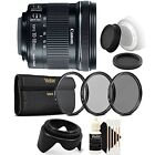 Canon EF-S 10-18mm f/4.5-5.6 IS STM Lens for Canon Rebel with UV CPL ND8 + More