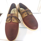 Lacoste size 12  Mens leather loafers two tone  B4  Top A
