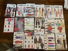 Lot of 17 Sewing Patterns  Butterick Women Jackets Vests Dresses Pants See & Sew