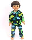 Cute Dinosaur PJs Fits American Girl Boy Doll Logan and all 18 