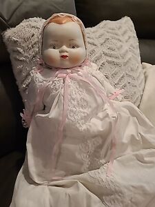 Vintage Albert E. Price Products #8675 Old Fashioned Porcelain Baby Doll - 1979