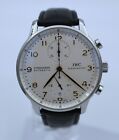 IWC Portuguese Chronograph 41mm Auto Steel Mens Watch IW3714-01 Selling As-Is