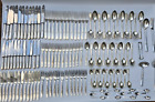 CHRISTOFLE GRAND BOURG SILVERPLATE FLATWARE SET W/SERVING FOR TWELVE 125 PC