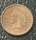 New Listing1863 Indian Head Cent AU/BU Full Liberty 4 Diamonds