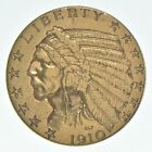 1910 $5 Indian Head Gold Half Eagle - U.S. Gold Coin *107