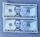 5 Dollar Bill Star Note Series 2017A Low Serial Number