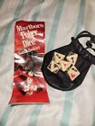 Vintage Marlboro Poker Dice Set With Game Booklet and Black Leather Pouch