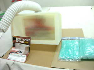 Vintage Badger Hobby Spray Booth for Airbrush and Spray Can Painting--Excellent