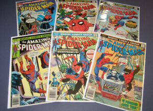 Amazing Spider-Man Lot 148, 150, 153, 160, 161, 162  Good to G-  Condition  $39
