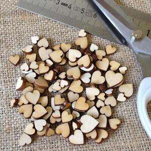 200pcs Rustic Wood Wooden Love Heart Wedding Table √ Scatter Craft DIY X1M3 2024