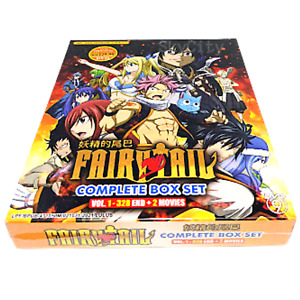 Anime DVD Fairy Tail Complete TV Series Vol.1-328 End + 2 Mov Eng Dub