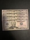 4 Uncirculated $50 Bills (Fifty Dollar Bills)In Sequential Order-$200 Face Value
