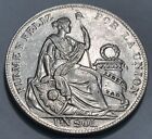 PERU - Un Sol - 1934 - Km-218.2 - Large Silver Coin - BEAUTY!