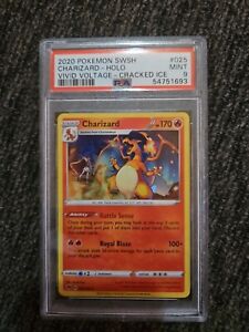 Charizard 025/185 Cracked Ice Vivid Voltage Holo Rare Pokémon TCG PSA Mint 9