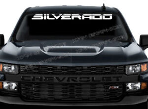 Windshield Vinyl Decal Banner Sticker Fits Chevrolet Chevy Silverado Truck