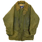 Vintage Burberry Waxed Coat Jacket Size XL Full Zip Distressed