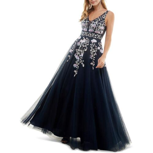 TLC Say Yes To The Prom Womens Mesh Formal Evening Dress Gown Juniors BHFO 5530