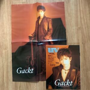 Gackt Poster Pin-up 2004 Visual-Kei Music magazine hide UV vol.103 Book Lucy JP