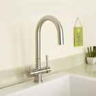 Chrome Steel Finish Deluxe 3-Way Kitchen Faucet for Reverse Osmosis System