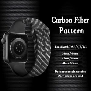 Carbon Fiber Watch Band Strap For Apple Watch Series 5 6 7 8 Ultra 44 45mm 49mm