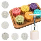 Moon Cake Mold 6 PCS, Mid Autumn Festival DIY Hand Press Cookie Stamps Pastry...