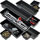 Tool Box Organizer Tray Set, Toolbox Storage Non-Slip Trays, Rolling Tool Chest