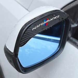 2X Carbon Fiber performance Rearview Side Mirror Rain Visor Guard Accessories (For: 2021 BMW X5)