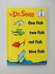 Dr. Seuss (BOOK CLUB EDITION) ONE FISH TWO FISH RED FISH BLUE FISH Beginner Book