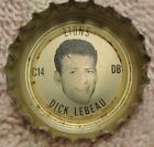 1966 Coke - Fanta Orange Lions Bottle Cap - Dick LeBeau - Ohio State alumni