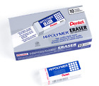 Hi-Polymer Block Eraser, Large, White, Pack of 10 10 Pack, White