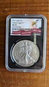New Listing2021 American Silver Eagle T-1 NGC MS70 MILK SPOTS