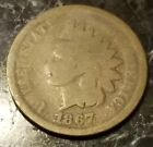 1867/67 Variety Indian Head Cent