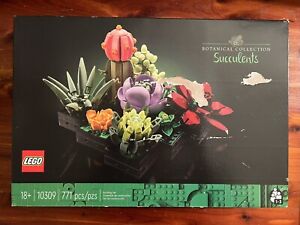 NEW LEGO Icons Succulents 10309 Artificial Plants Set for Adults Home Decor NIB