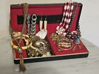 Vintage & Modern estate jewelry lot W/Box Over 30 Pieces Signed And Unsigned