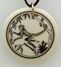 Touchstone Pottery Spider Monkey Porcelain Necklace