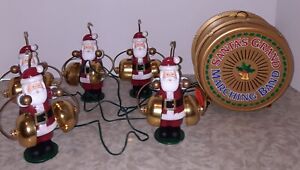 Mr Christmas Five Santas Grand Marching Band Carols Bells