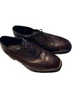 Men's 10.5 3E Florsheim  17166-05Burgundy Wing Tip Brogue Oxford Dress Shoes