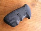 Ruger Security Six Service Six Black Rubber Checkered Finger Groove Grips New