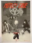 MOTLEY CRUE  “ RARE “ 1982 Too Fast For Love Promo Poster ( HOLLYWOOD KISS )