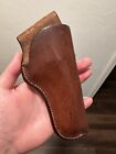 Leather Holster/ H H HEISER/ Vintage/Right hand/Brown Leather