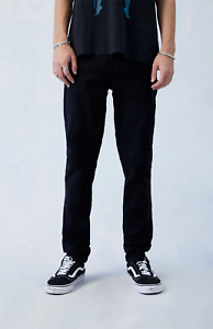 PacSun High Stretch Black Stacked Skinny Jeans (Mens, 28Wx30L)