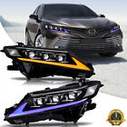 USED LED Headlight For Toyota Camry 2018-2024 Front Lamp Blue Animation Assembly (For: 2021 Toyota Camry SE)