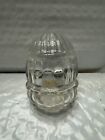 Vintage Clear Glass Bird Cage Water Cup/Bowl/Feeder 3” Made In USA