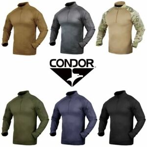 Condor 101065 Moisture Breathable Tactical 1/4 Zip Long Sleeve Combat Shirt