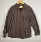 Territory Ahead Shirt Mens XXL Button Up Long Sleeve Causal Striped Textured