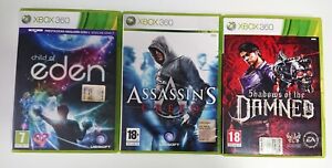 XBOX 360 child of eden ASSASSIN'S CREED shadows of the damned