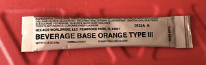 MRE beverage base orange type lll drink mix, 0.13 oz