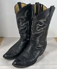 Vintage Panhandle Slim Western Cowboy Men's Boots - Black - Size 11 - B Width