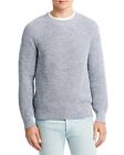 BLOOMINGDALES Mens Sweater XL Blue Pullover Crew Raglan 100% Cotton Knit $138